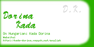 dorina kada business card